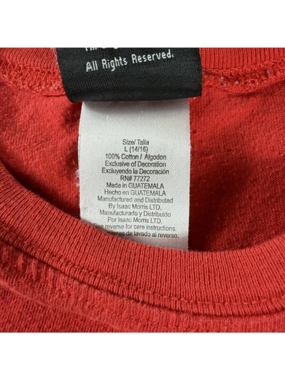 WWE WrestleMania XXX Wrestling Graphic T-Shirt Red Boys Size Large - Picture 3 of 7